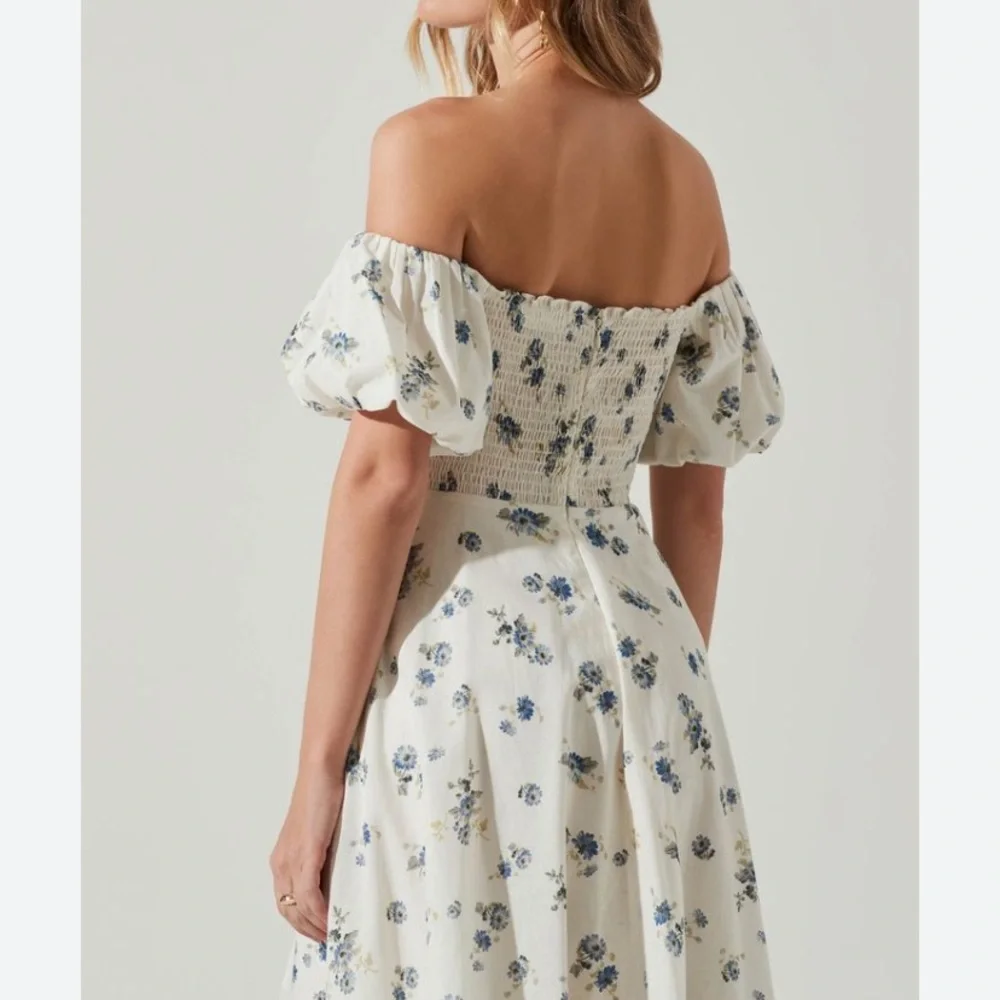 ASTR the Label Off the Shoulder A-Line Dress - Picture 2 of 10